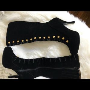 Black Velvet  Boots